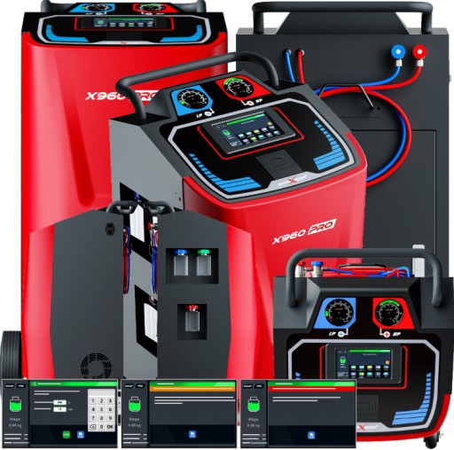 STACJA KLIMATYZACJI X960PRO Full Automat r134a lubr1234yf Baza JĘZYK POLSKI