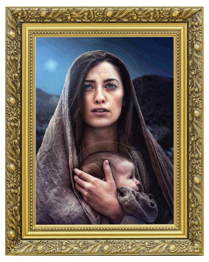 MATKA BOŻA Z DZIECIĄTKIEM JEZUS PORTRET NA PŁÓTNIE | 40x50