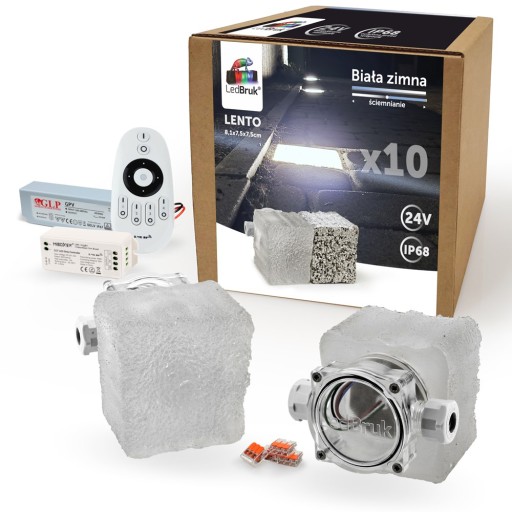 10x Kostka Brukowa LED LedBruk 24V Lento BZ 5300K
