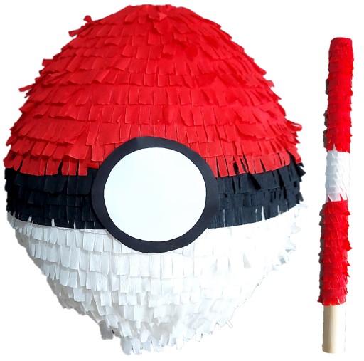 PINIATA NA URODZINY POKEMON GO POKEBALL POKEMONY PREZENT DUŻA 85cm
