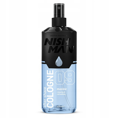 NISHMAN AFTER SHAVE 09 MARINE WODA KOLOŃSKA PO GOLENIU W SPRAYU 400ML