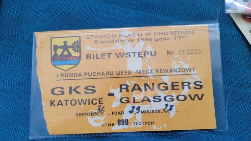 Bilet GKS Katowice - Rangers Glasgow