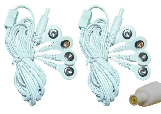 2x KABEL ZAPASOWY ŻEŃSKI DO SANITAS NA 4 ELEKTRODY