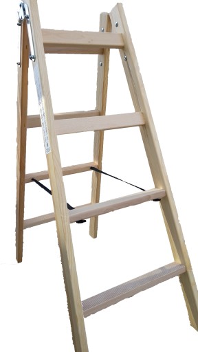 DRABINA DREWNIANA MALARSKA 2x4 ROZSTAWNA
