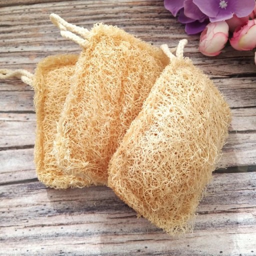 Kitchen Loofah Sponge Greener Clean Tools Durable Non-Scratch Brush