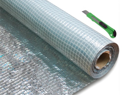 FOLIA DACHOWA PAROIZOLACYJNA ALUMINIOWA ZBROJONA SECCO ALU 110g - 15m²