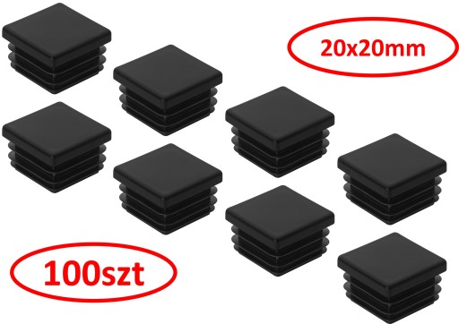 Zaślepka wciskana do krzeseł profili 20x20 100szt