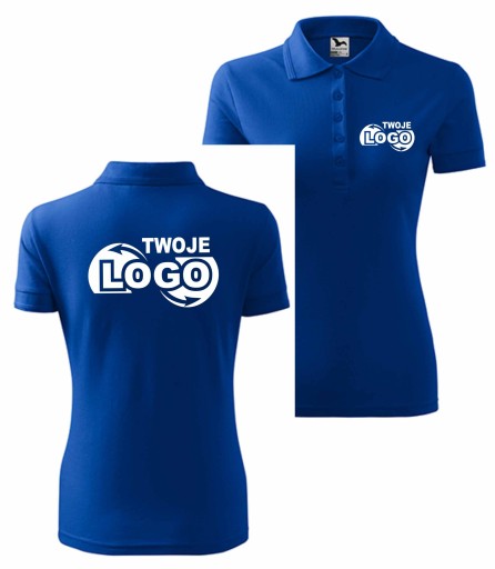 Koszulka polo damskie XL chaber logo nadruk