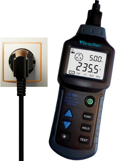 Tester Instalacji Elektrycznej RCD FORSCHER FS906 + Świadectwo wzorcowania