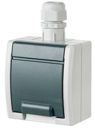 AQUANT IP65 GNIAZDO POJEDYNCZE HERMETYCZNE NOWOŚĆ!