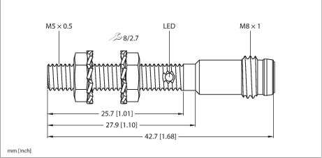 CZUJNIK INDUKCYJNY TURCK M5 1mm 4608640