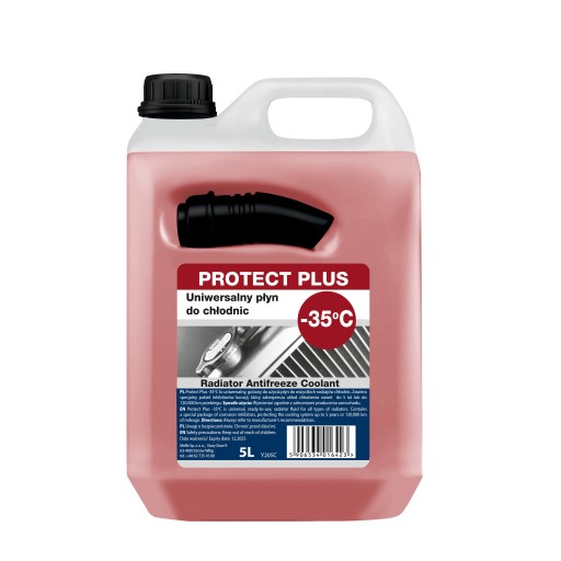 K2 PROTECT PLUS 5L CZERWONY PŁYN DO CHŁODNIC -35