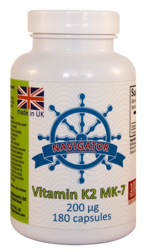 WITAMINA K2 MK-7 200 mcg z NATTO 180 kaps. VEGE