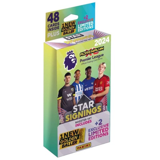 Blister Star Signings Premier League 2024 Panini Booster karty piłkarskie