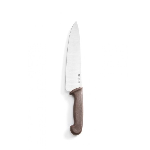 NÓŻ KUCHARSKI HACCP BRĄZOWY 38,5CM HENDI 842799