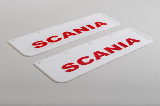 CHLAPACZ FARTUCH TŁOCZONY SCANIA BIAŁO-CZERWONY