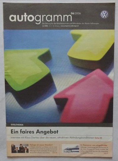 AUTOGRAMM 06/2006 - NIEMCY - VW VOLKSWAGEN