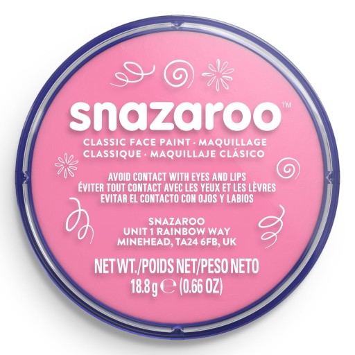 FARBA DO MALOWANIA TWARZY RÓŻOWA 18ml SNAZAROO