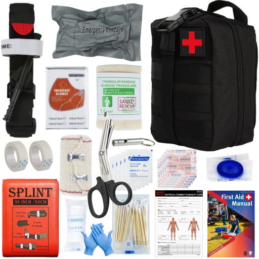First Aid Kit Outdoor Survival Gear Molle Bag Medical Emergency IFAK