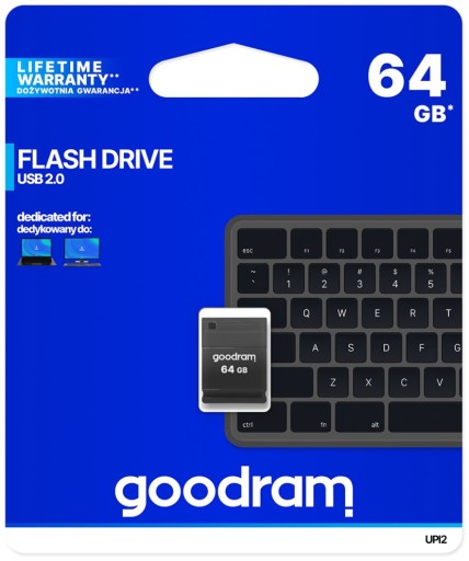 Pendrive GOODRAM 64GB UPI2 USB 2.0 czarny