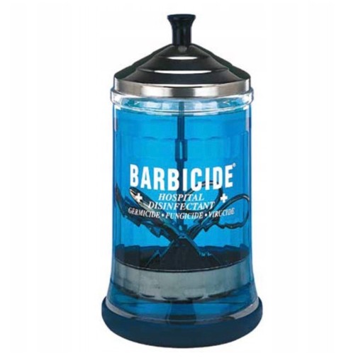 Szklany pojemnik do dezynfekcji BARBICIDE 750ml