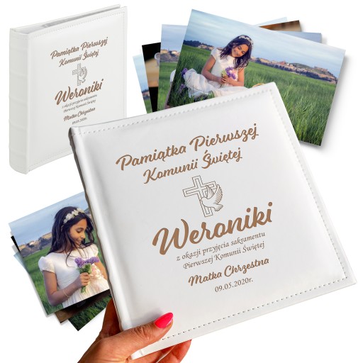 PAMIĄTKA KOMUNII ŚWIĘTEJ ALBUM NA ZDJĘCIA PREZENT NA KOMUNIE UPOMINEK