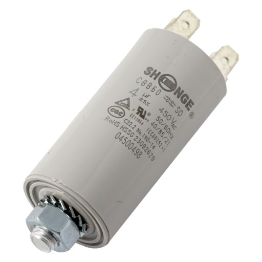 Kondensator rozruchowy 4uF 450V CBB60 konektory SHENGE