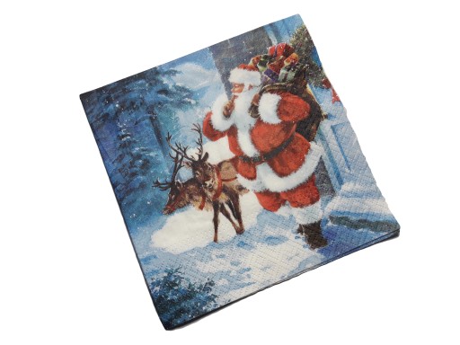 Serwetka decoupage świąteczna 33x33 1szt 04