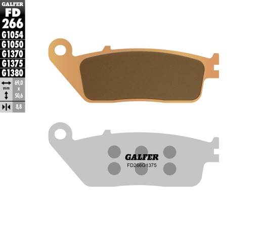 GALFER KLOCKI HAMULCOWE KH226/KH142 FD266G1375