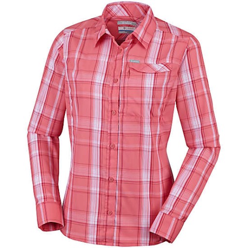 COLUMBIA SILVER RIDGE 2.0 PLAID LONG OMNISHADE S