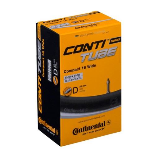 Dętka CONTINENTAL Compact Wide 16x1.9-2.3 DUNLOP