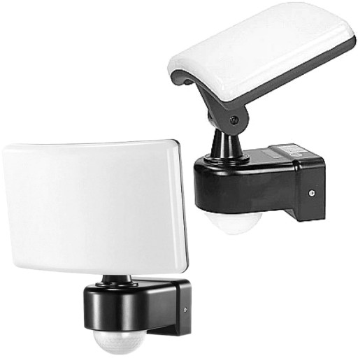 Adviti Naświetlacz LED Halogen Lampa Ogrodowa 30W Czujnik Ruchu IP65 Czarny