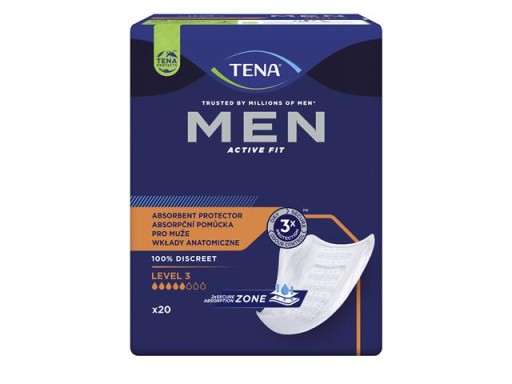 Wkładki męskie Tena Men Active Fit Level 3 20 szt. NIETRZYMANIE MOCZU