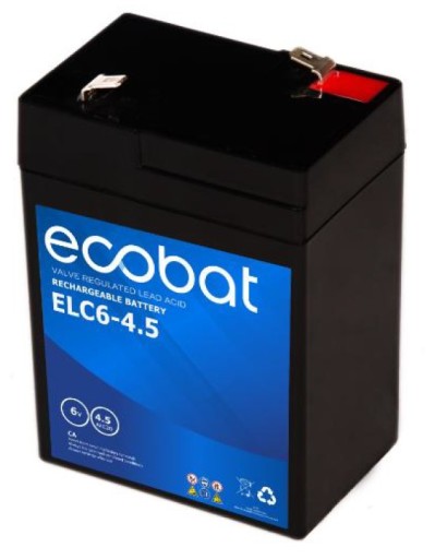 Akumulator AGM ECOBAT ELC6-4,5 Ah c20 - UPS