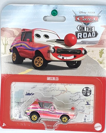 CARS AUTA GREEBLES 1:55 NOWY MATTEL SAMOCHODZIK KLAUN