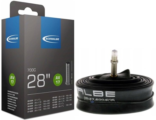 SCHWALBE AV17 BOX 700x32C 700x35C 700x40C dętka AV