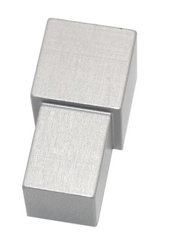 Zakończenie ALUMINIOWE kwadratowe 10mm SATYNA