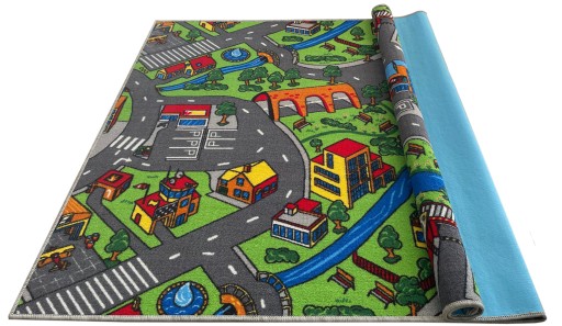 TANI DYWAN POKOJU DZIECIĘCEGO DROGI MIASTO 200X200