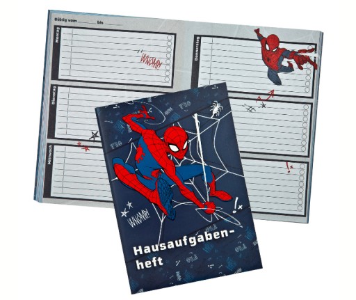 Zeszyt prac domowych A5 SPIDERMAN 96k tygodoniowy