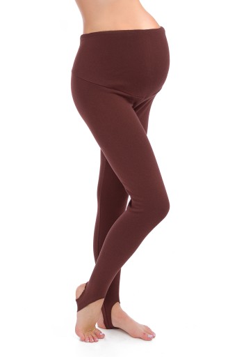 LEGGINSY CIĄŻOWE OCIEPLANE GETRY Z ZAPIĘTKĄ 2XL