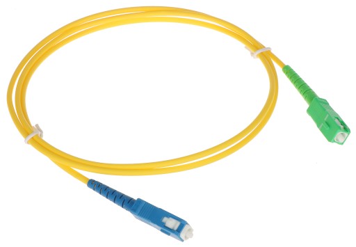 Patchcord jednomodowy PC-SC-APC/SC 1m