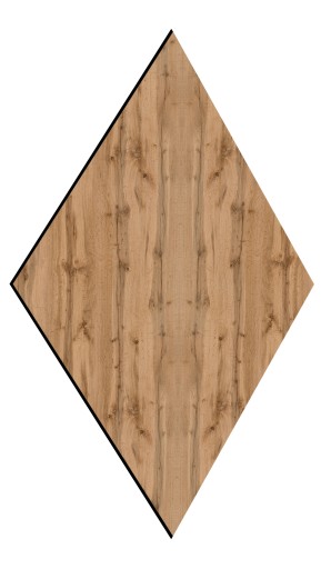 PANELE ŚCIENNE LAMELE MDF ROMB DĄB WOTAN