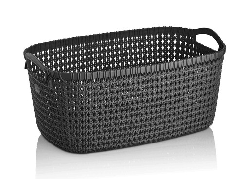 KOSZYK KOSZYCZEK ŁAZIENKI organizer pojemnik kuchenny KNIT 6L szary