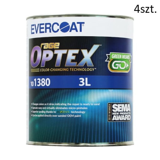 SZPACHLÓWKA RAGE OPTEX 101380 EVERCOAT 4szt 3L