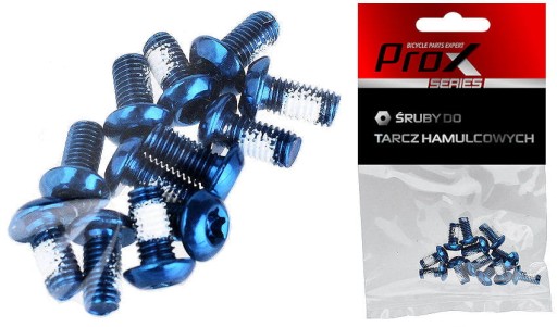PROX 12 ŚRUB DO TARCZY HAMULCA NIEBIESKIE M5x10mm