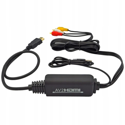 KONWERTER RCA DO HDMI ADAPTER AV CINCH NOWY MODEL WIREWAY WW411016