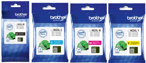 4 Oryginalne tusze Brother LC462XL MFC-J2340 CMYK