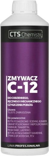 CTS Zmywacz do codziennego czyszczenia podłóg i tłustych zabrudzeń C-12 1L