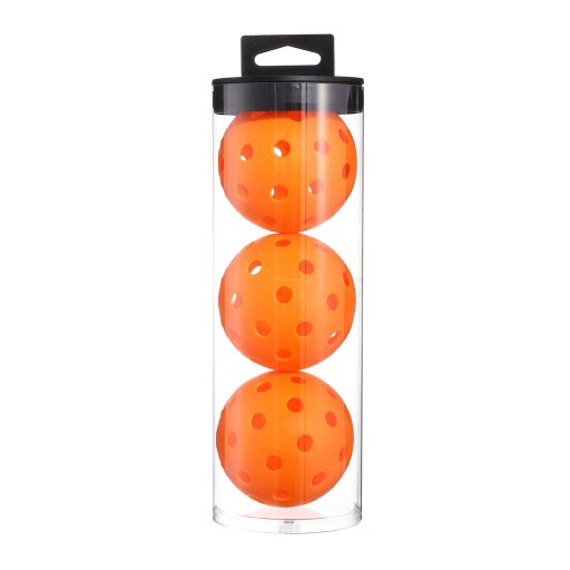 3 sztuki kulek Pickleball 74 mm Specjalnie zaprojektowane kulki Pickleball pomarańczowe