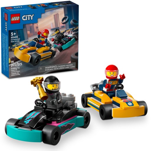 LEGO City Gokarty i kierowcy wyścigowi Pojazdy 60400 Klocki Lego